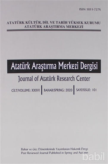 Picture of Atatürk Araştırma Merkezi Dergisi Sayı: 101