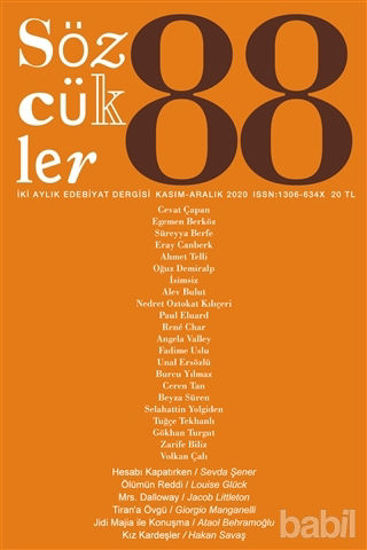 Picture of Sözcükler Dergisi 88. Sayı Kasım - Aralık 2020